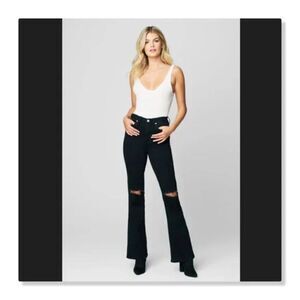NEW! Blank NYC | 'The Franklin' Wide Leg Open Knee Jeans - [size 31 in Black]